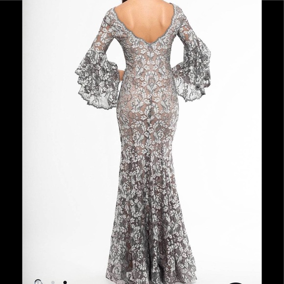 SOLD - NWT Betsy&Adam long lace v-neck, 12 - Picture 2 of 5